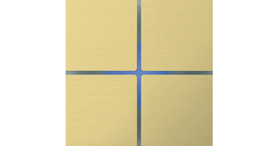 Sentido лицевая панель 4 - клавишная - brushed brass