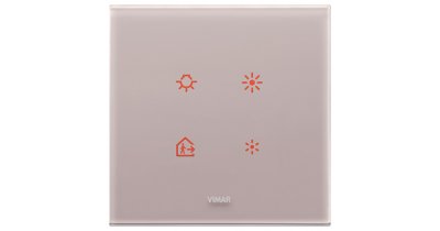 VIMAR TACTIL НАКЛАДКА ДЛЯ 2 МОДУЛЕЙ, TACTIL, СЕРЫЙ ЖЕМЧУГ