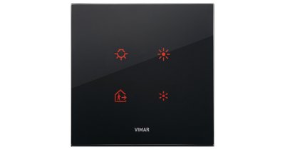 VIMAR TACTIL НАКЛАДКА ДЛЯ 2 МОДУЛЕЙ, TACTIL, ЧЕРНЫЙ БРИЛЛИАНТ