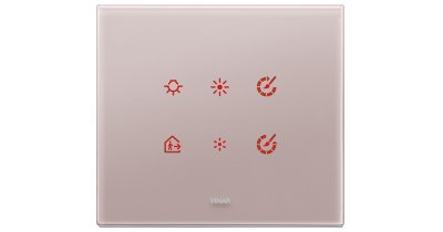 VIMAR EIKON TACTIL НАКЛАДКА ДЛЯ 3 МОДУЛЕЙ, СЕРЫЙ ЖЕМЧУГ
