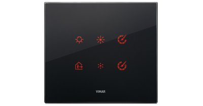 VIMAR TACTIL НАКЛАДКА ДЛЯ 3 МОДУЛЕЙ, TACTIL, ЧЕРНЫЙ БРИЛЛИАНТ