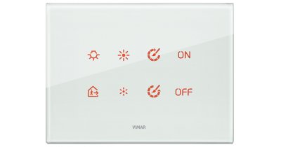 VIMAR TACTIL НАКЛАДКА ДЛЯ 4 МОДУЛЕЙ, TACTIL, АКВА