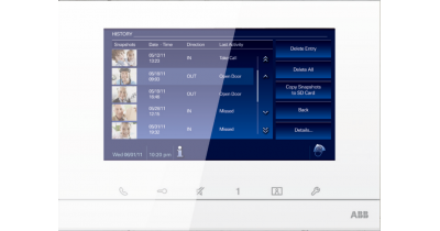Абонентское устройство с 7-дюймовым сенсорным экраном ABB Welcome M, цвет: белый