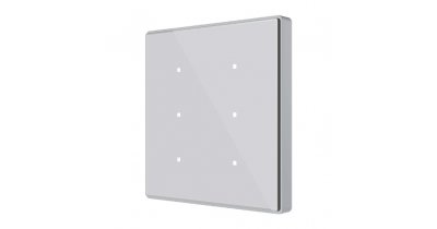 Емкостный выключатель Square TMD 6 с 6 многофункциональными кнопками, Серебро