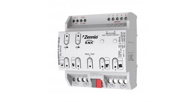 Zennio MAXinBOX FC 0-10V VALVE Контроллер для двух 2-трубных или 4-трубных фанкойлов с клапанами 0-10В.