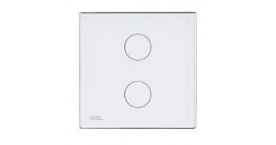 2-клавишная сенсорная Smart панель KNX, LED индикация, EU стандарт