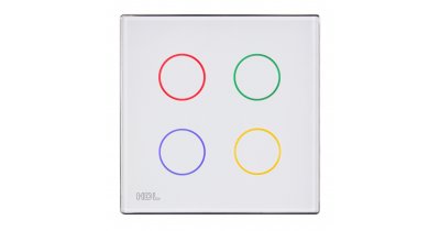 4-клавишная сенсорная Smart панель KNX, LED индикация, EU стандарт