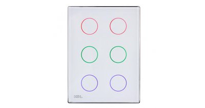 6-клавишная сенсорная Smart панель KNX, LED индикация, US стандарт