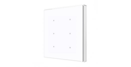 Емкостный выключатель Square TMD 6 с 6 многофункциональными кнопками, Белый