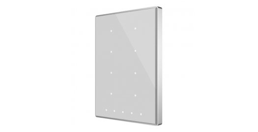 Емкостный выключатель Square TMD PLUS с 8 многофункциональными кнопками и 5 дополнительными кнопками, Серебро
