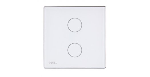 2-клавишная сенсорная Smart панель KNX, LED индикация, EU стандарт
